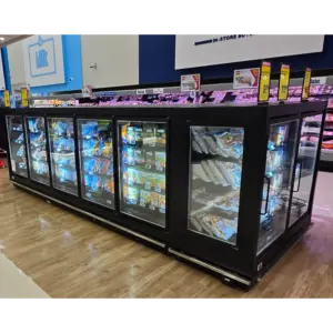 Vertical Glass Door Freezer, Low Height